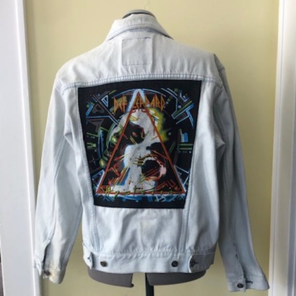 Unisex Vintage Def Leppard Jean Jacket - Picture 3 of 13